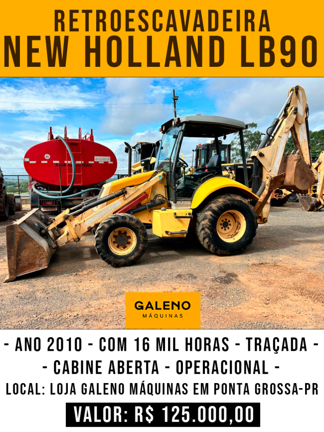 Retroescavadeira NEW HOLLAND LB90