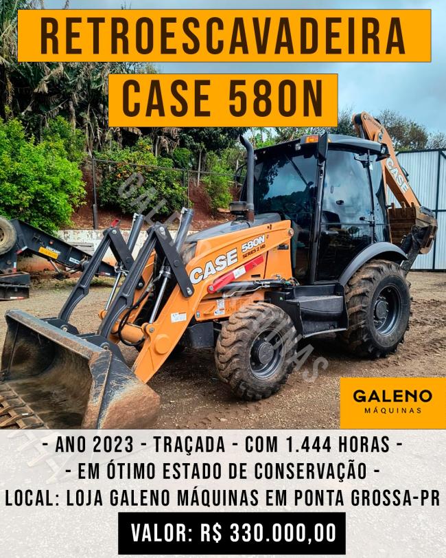 Retroescavadeira CASE 580 N - Ano 2023