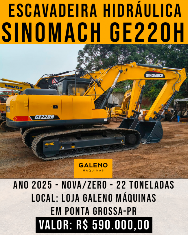 Escavadeira Hidráulica SINOMACH GE220H