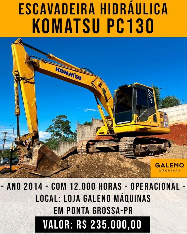 Escavadeira Hidr�ulica KOMATSU PC130