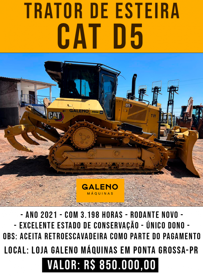 Trator de Esteira CAT D5