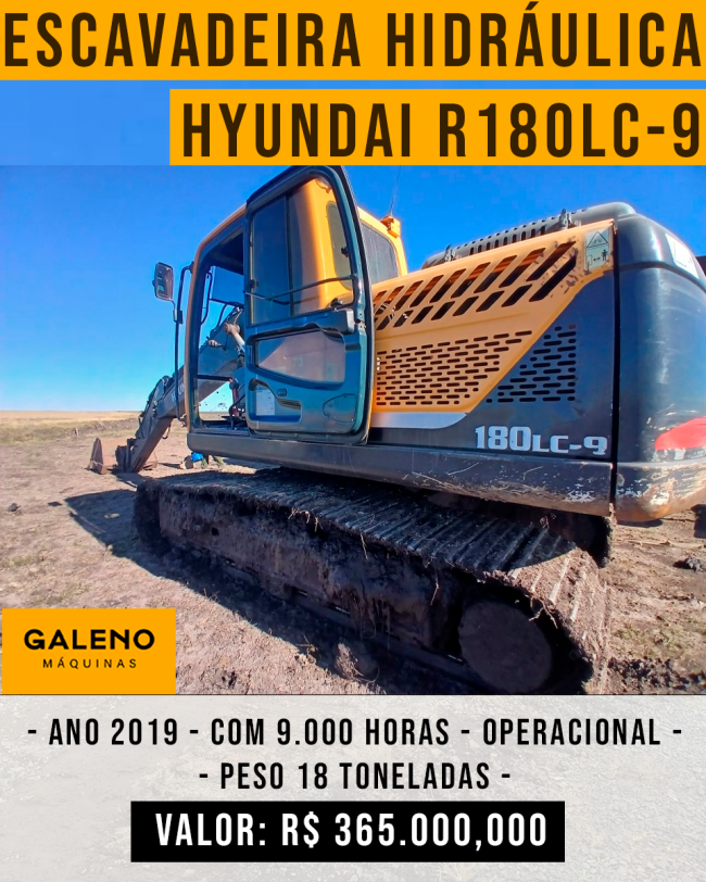 Escavadeira Hidrulica HYUNDAI R180LC-9