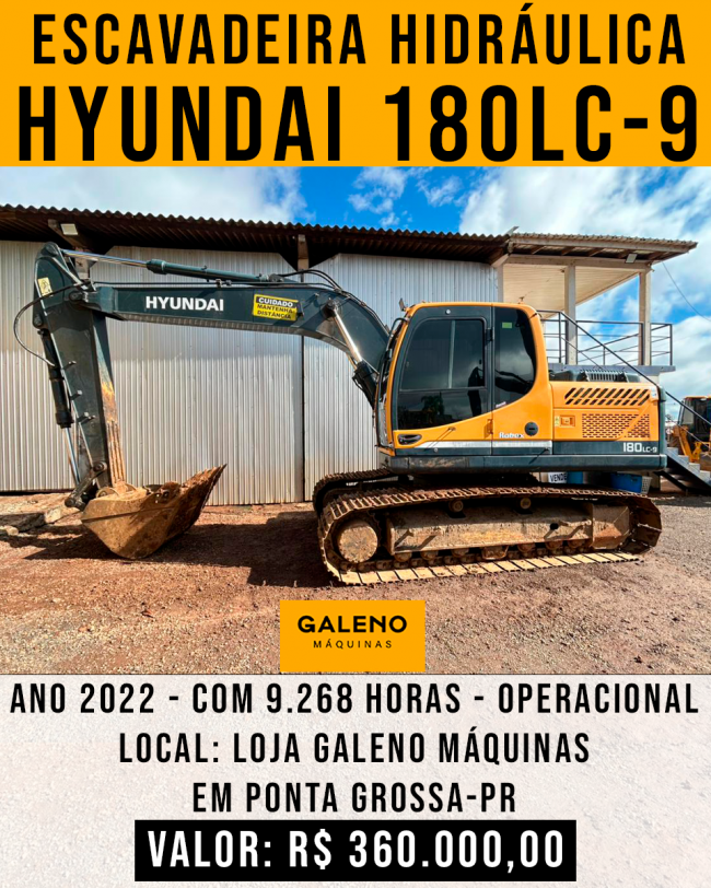 Escavadeira Hidráulica KOMATSU 180LC-9