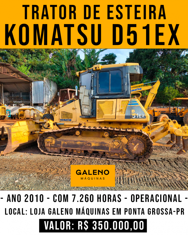 Trator de Esteira KOMATSU D1EX