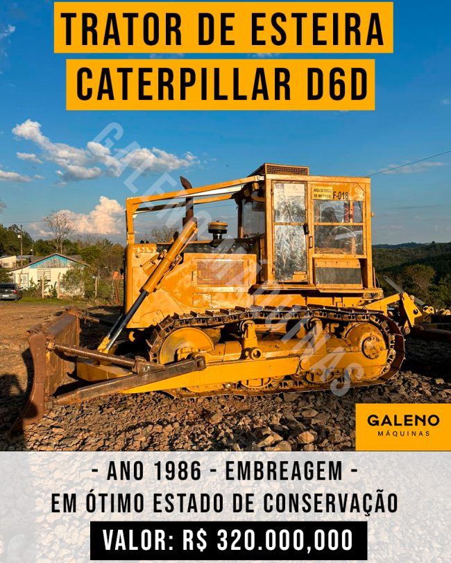 Trator de Esteira CAT D6D