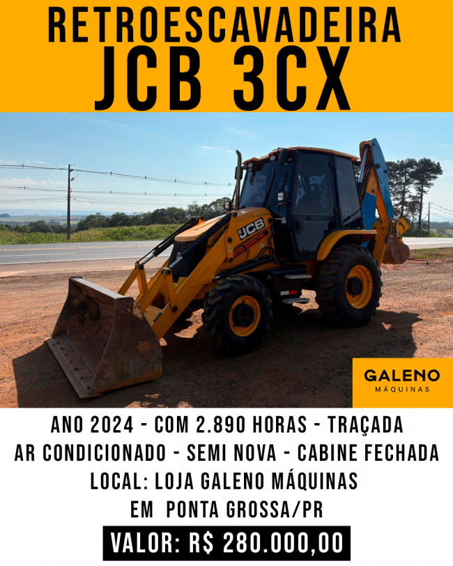 Retroescavadeira JCB 3CX