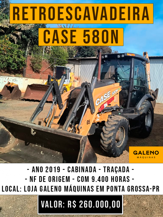 Retroescavadeira CASE 580 N