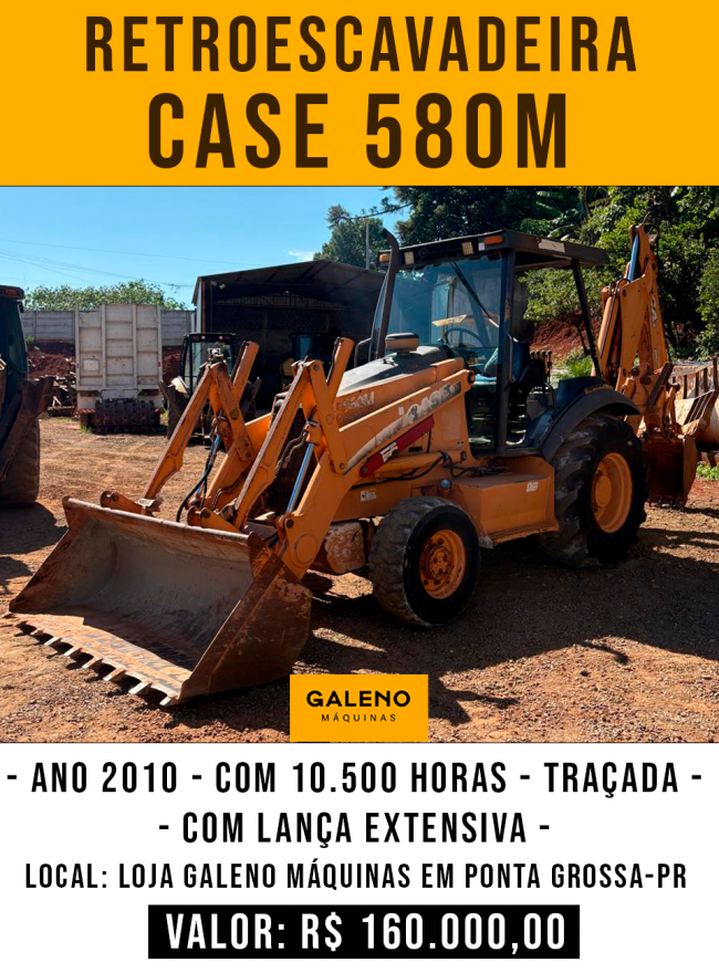 Retroescavadeira CASE 580 M (com lan�a extensiva)