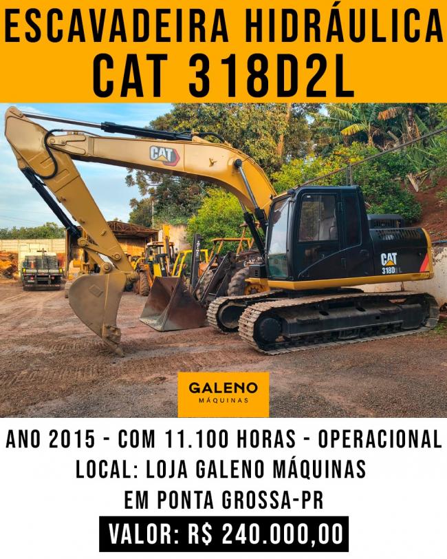 Escavadeira Hidráulica CAT 318D2L