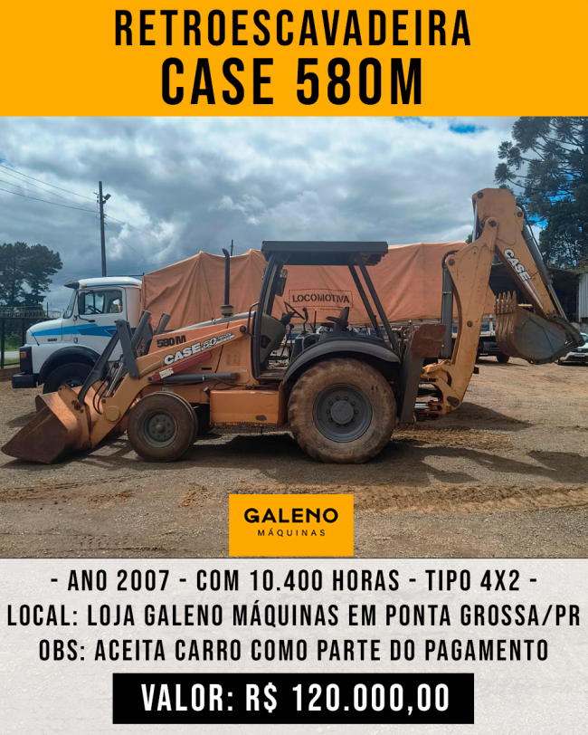 Retroescavadeira CASE 580 M
